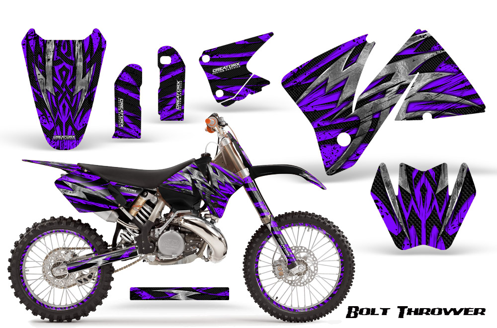 KTM C3 Graphics Kit Bolt Thrower Purple NP Rims